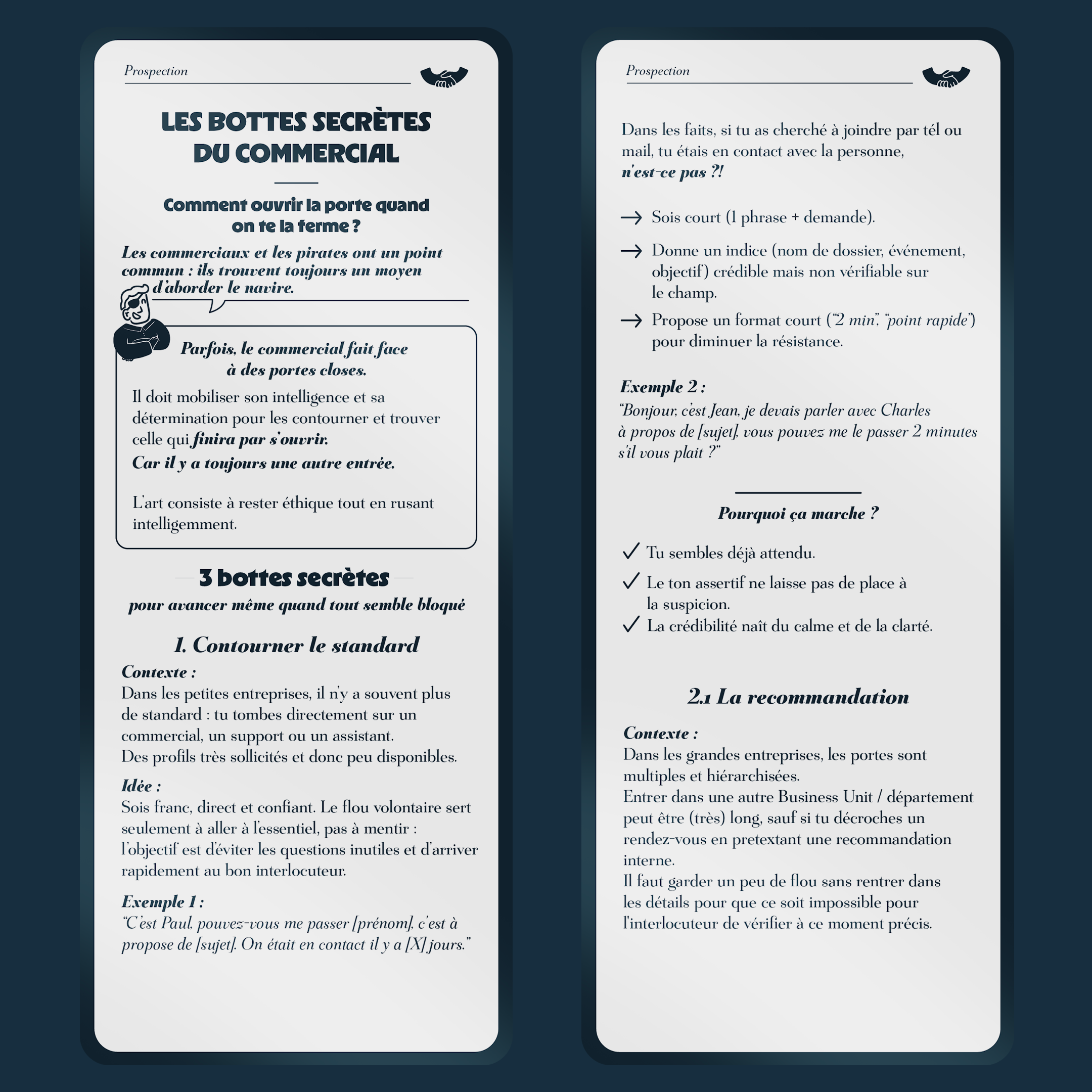 Le Cold Code - Deck prospection
