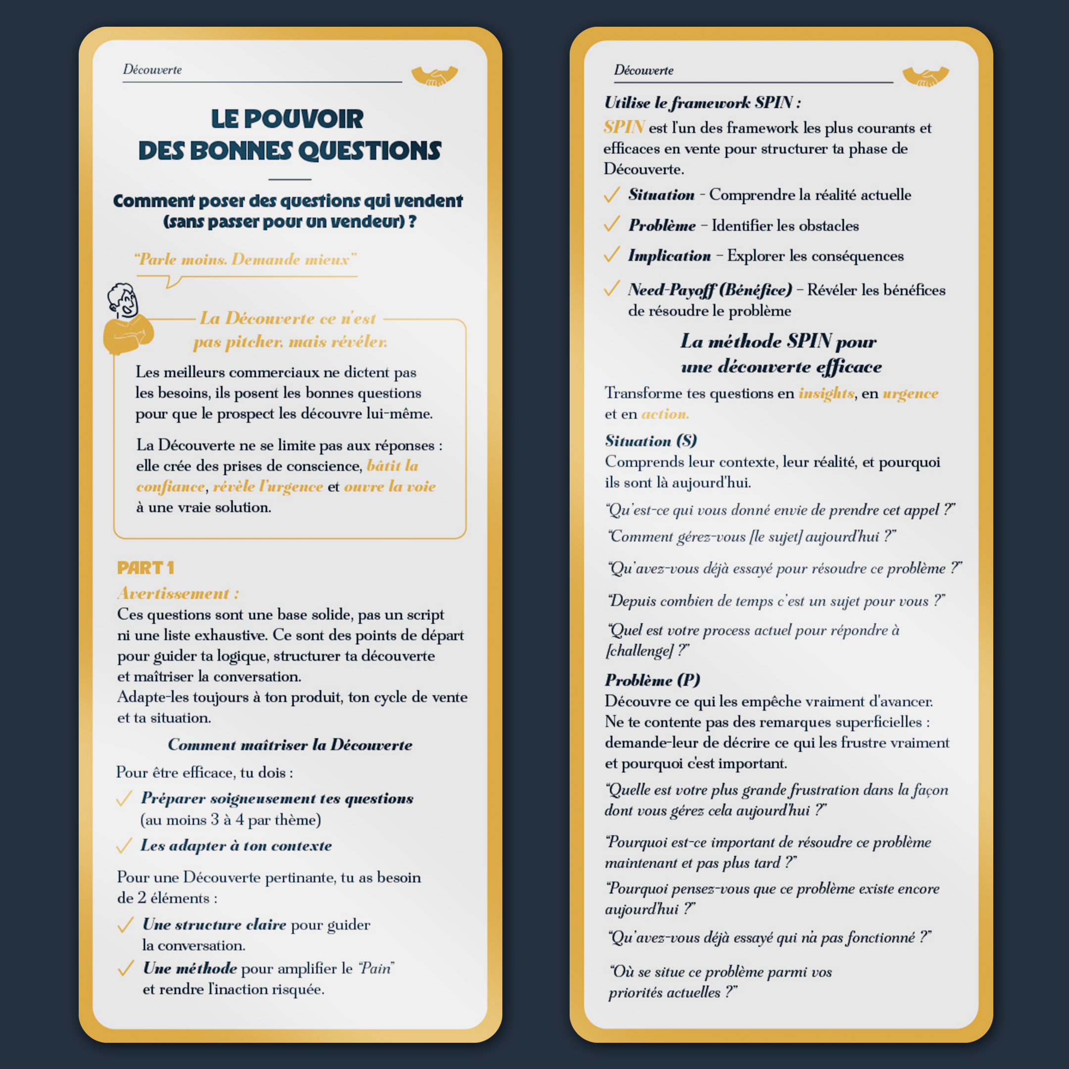 Closer Deck - Le deck vente