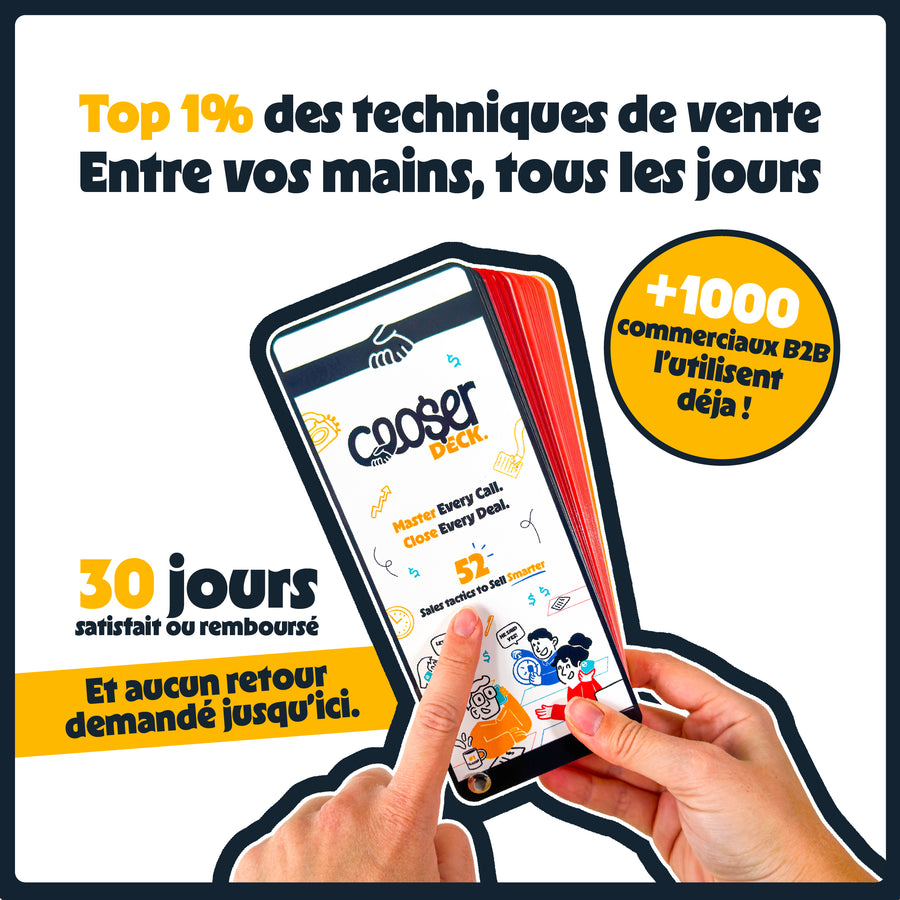 Closer Deck - Le deck vente