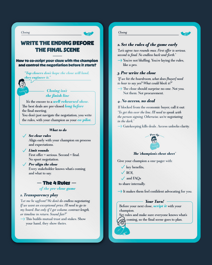 Closer Deck - The Sales Deck