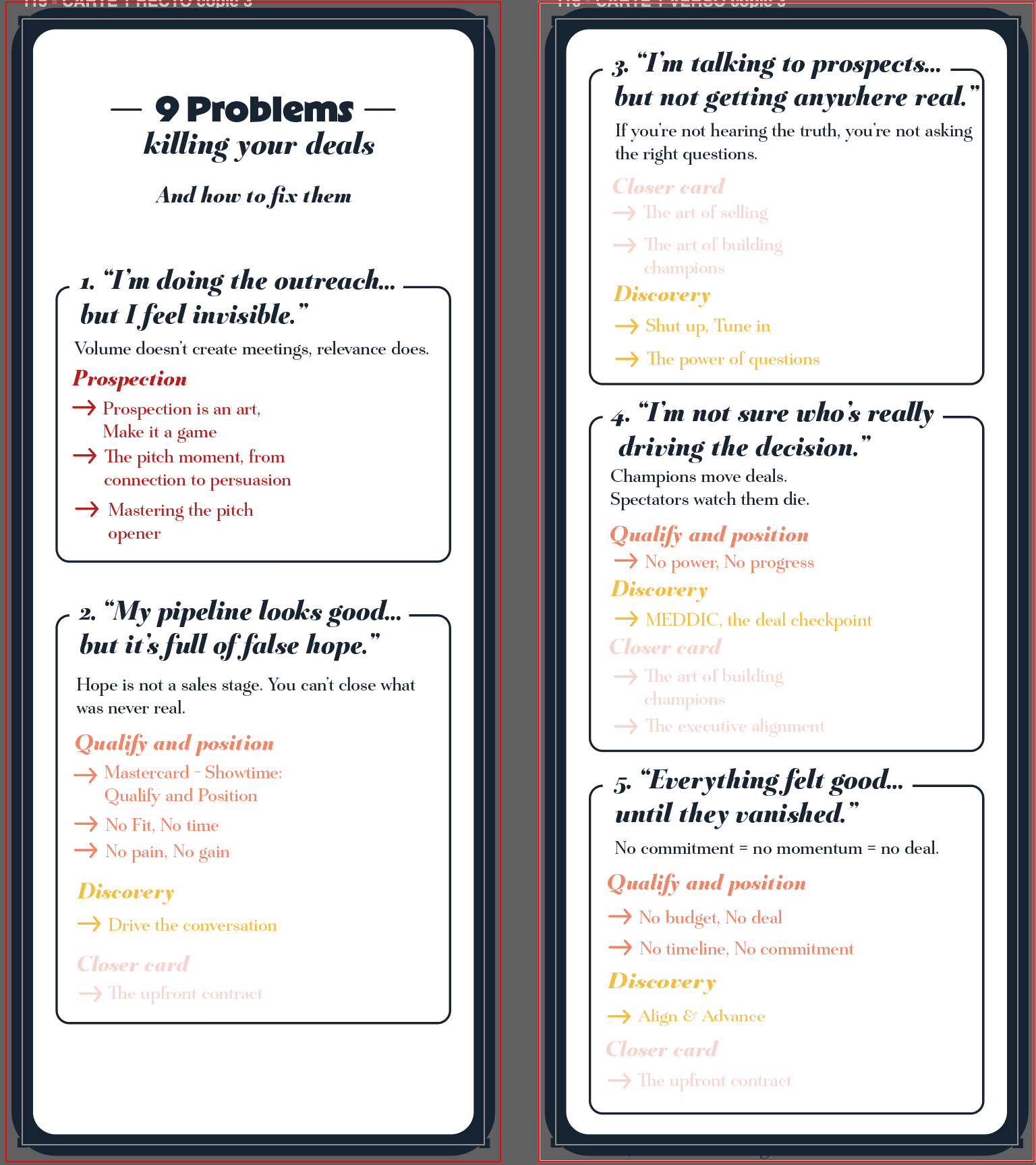 Closer Deck - The Sales Deck