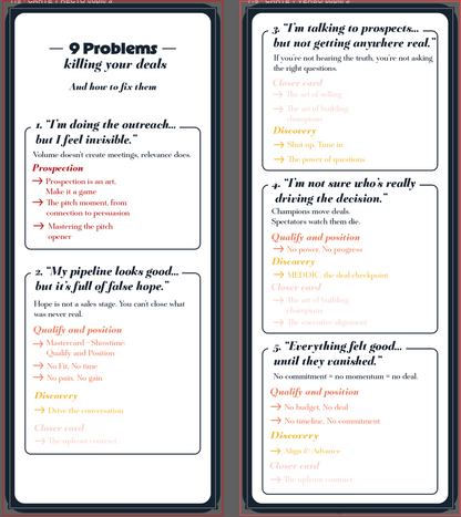 Closer Deck - The Sales Deck