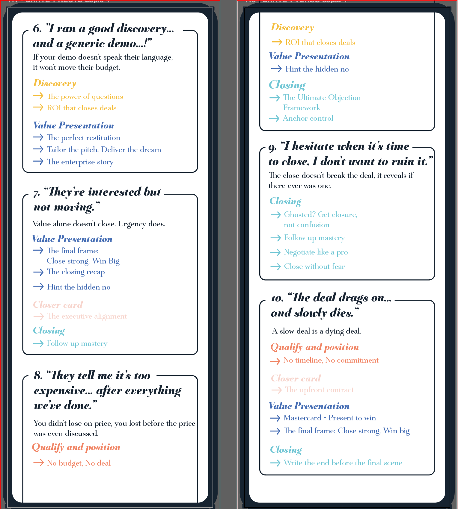 Closer Deck - The Sales Deck