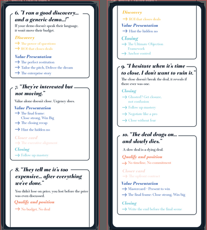 Closer Deck - The Sales Deck